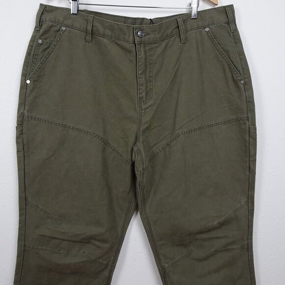 Harley Davidson Jeans Men's Size 42x32 Green Cotton Canvas - Picture 2 of 11